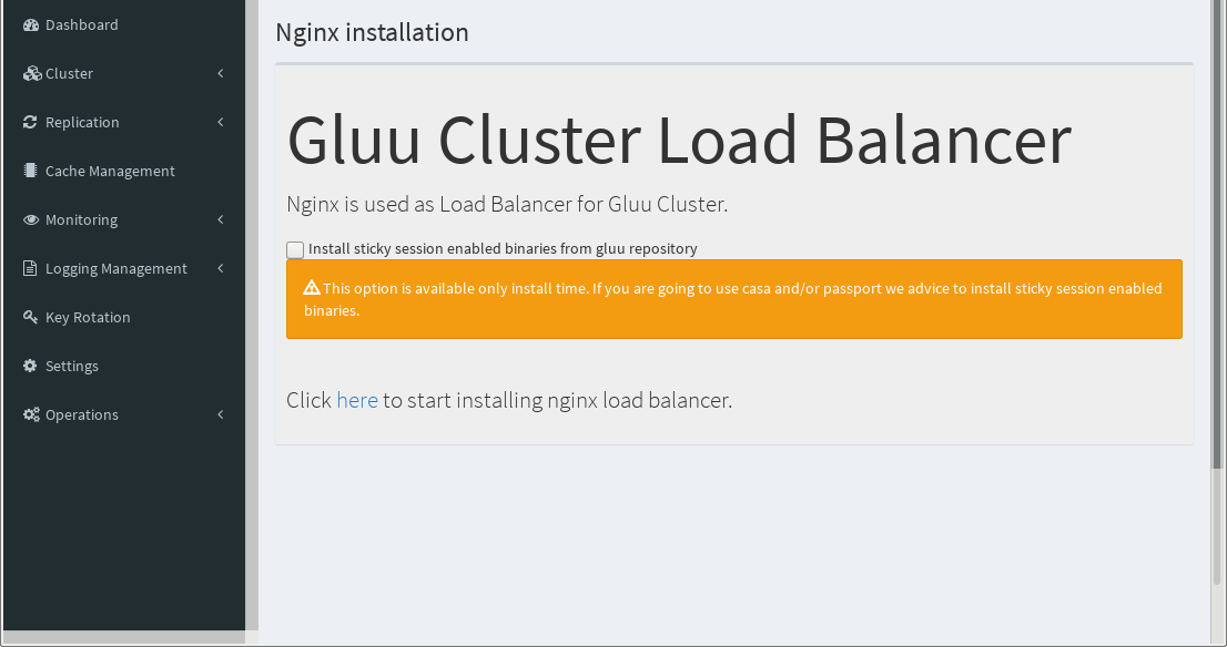 Installing Load Balancer