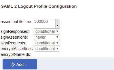 SAML2 SLO configuration