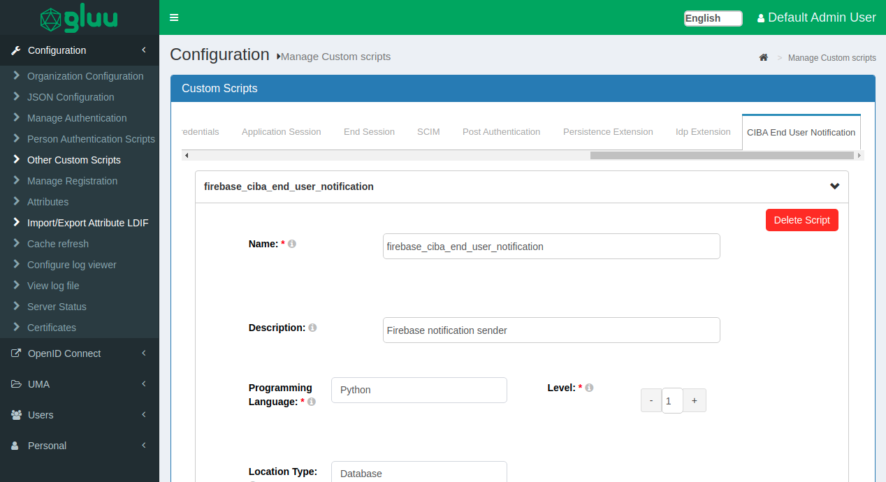 CIBA Interception Script