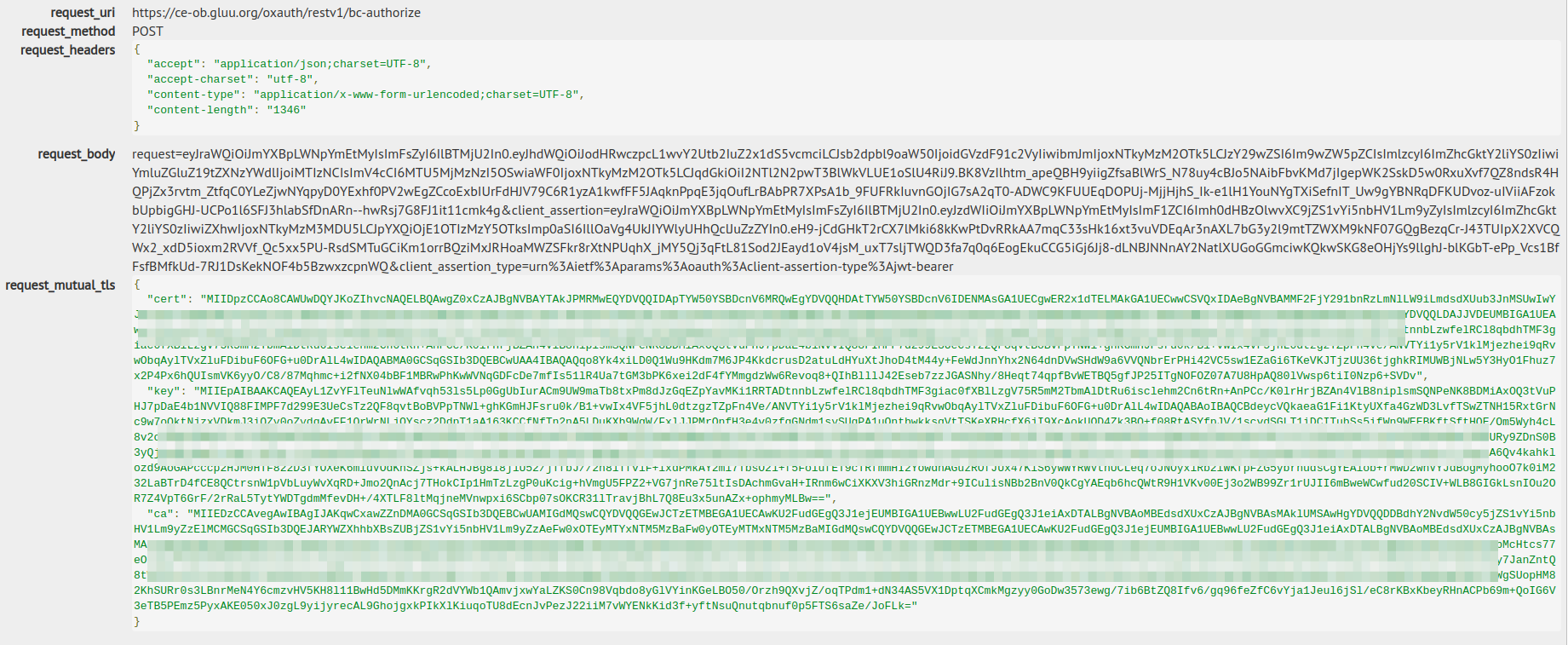 Private Key JWT Authentication Request