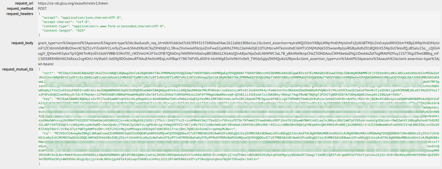 Private Key JWT CIBA Token Request