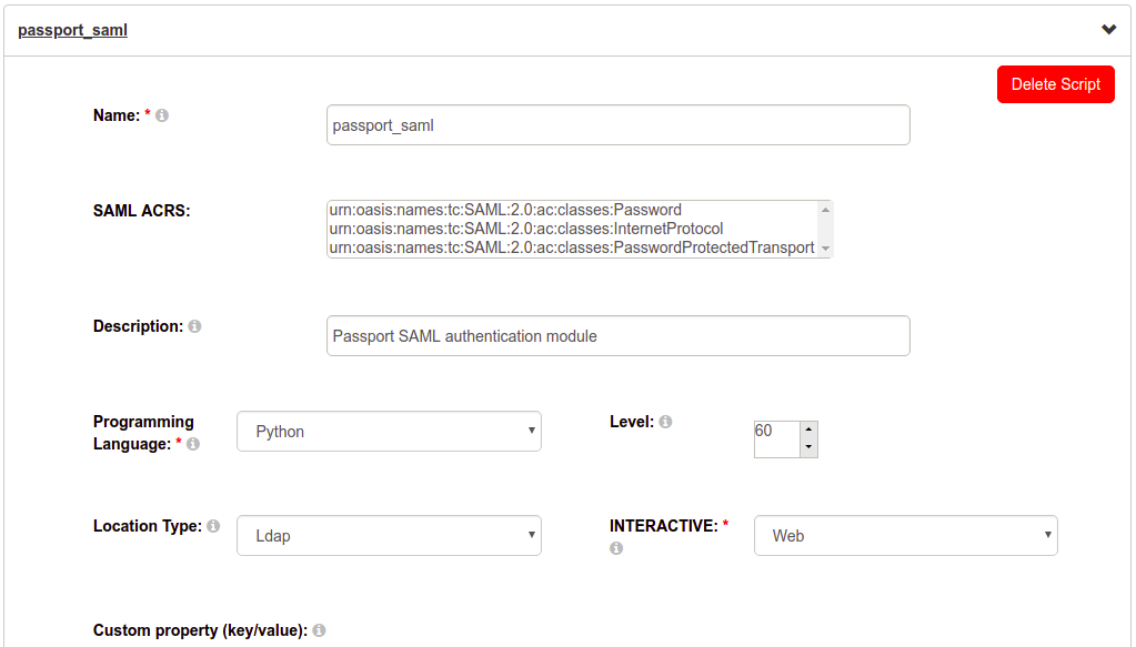 Enable passport_saml